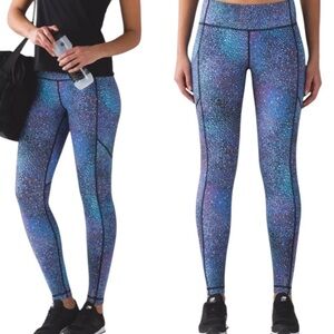 Lululemon Speed Tight Strive RARE Mermaid Print in Multi Blue Size 4